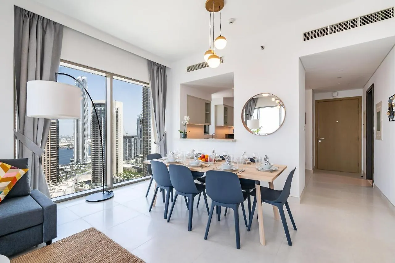 Panoramic Burj Views - Lovely 3Br In Creek Harbour Dubai Apartment
